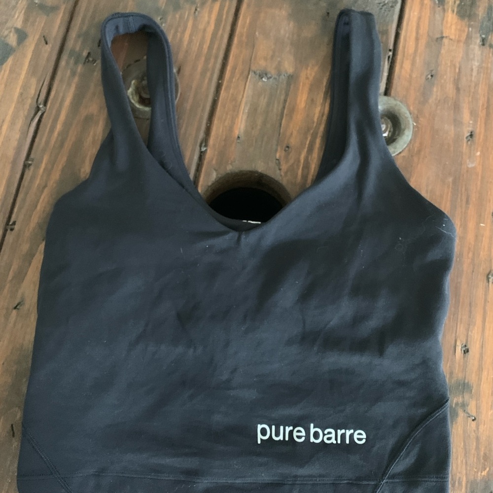 Lululemon Pure Barre Charcoal Workout Tank Women size 4